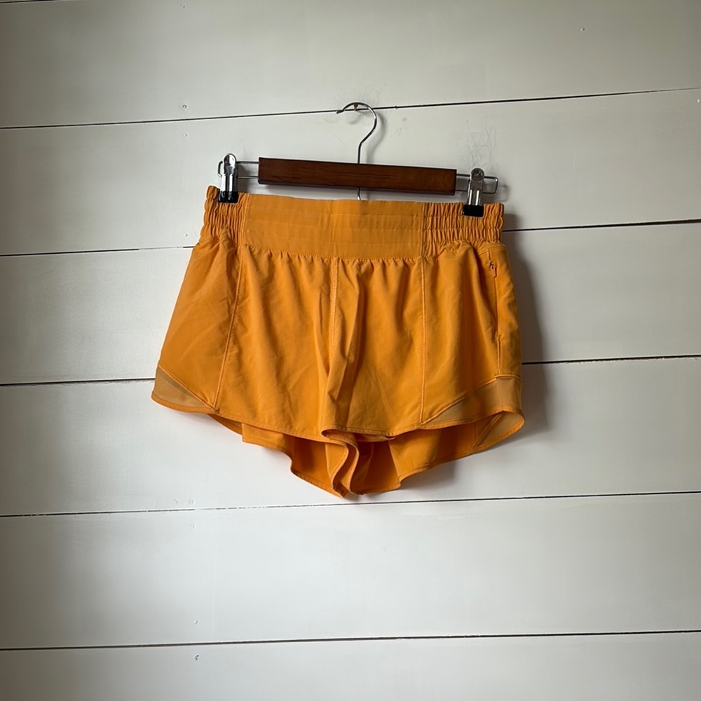 Women's Orange Lululemon Shorts